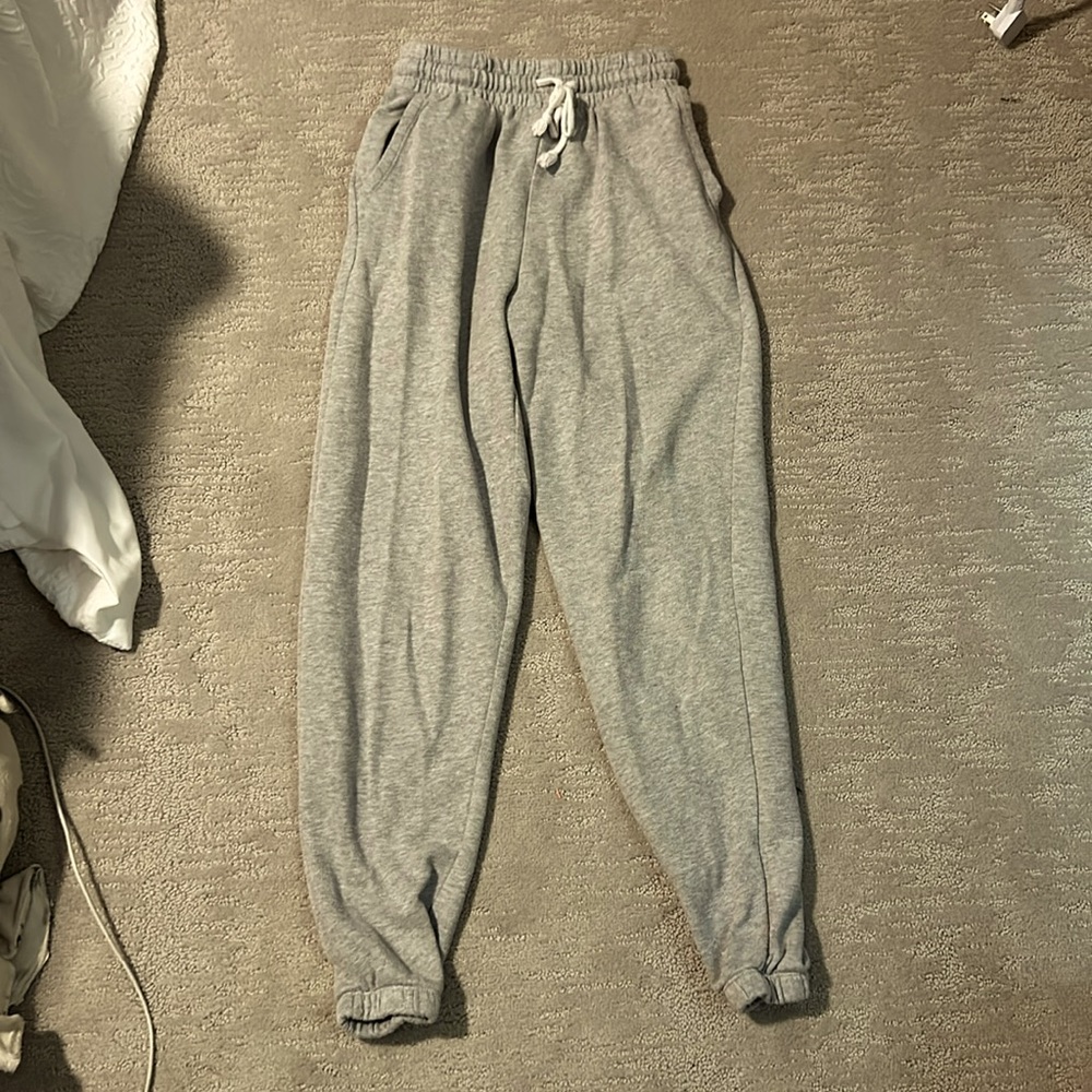 Grey sweatpants